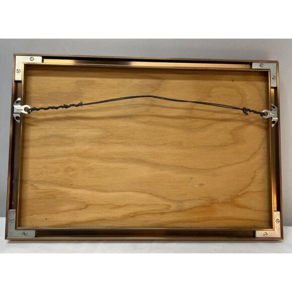 VTG 1980's Ron Lederer Textured Art Pottery Tile Picture 10''x15'' - Picture 3 of 3